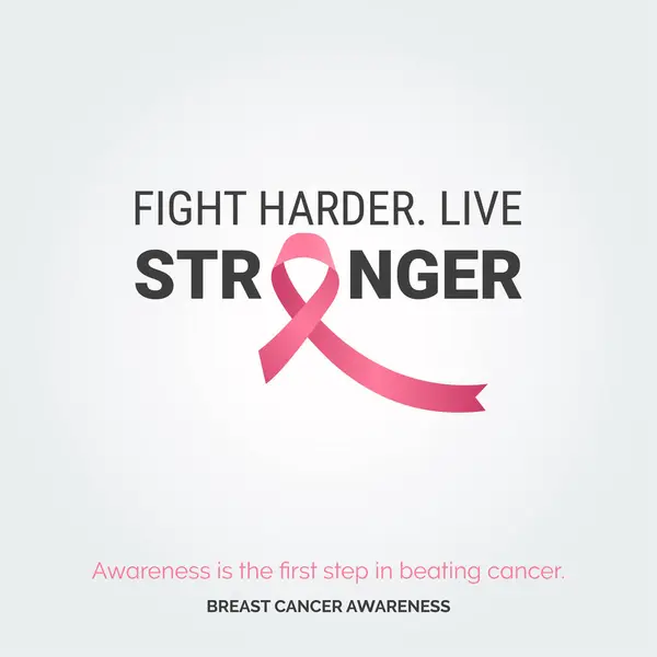 Triumph Together Pink Health Awareness Design — Stock Vector