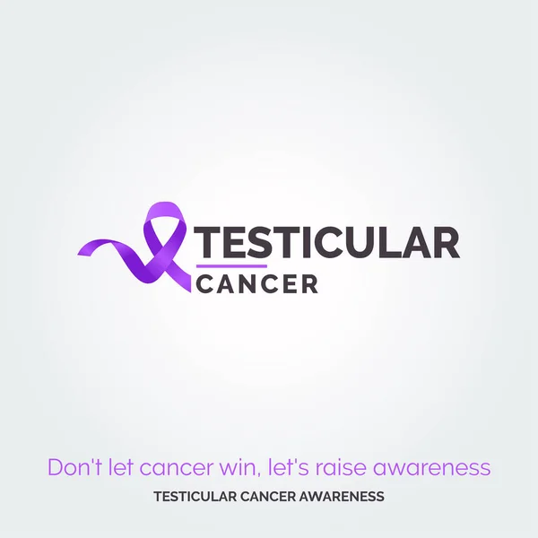 Force Dans Unité Sensibilisation Cancer Des Testicules — Image vectorielle
