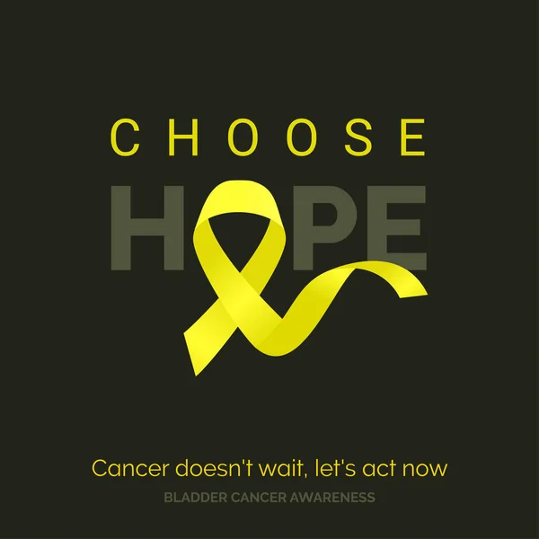 Defying Odds Bladder Cancer Awareness Design Template — Vettoriale Stock