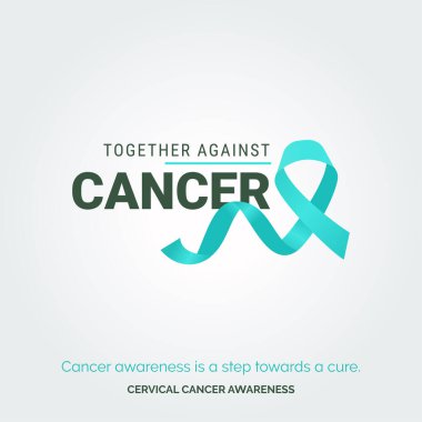 Vektör Arkaplan Servikal Kanser ile Sağlık Yolunu Aydınlat