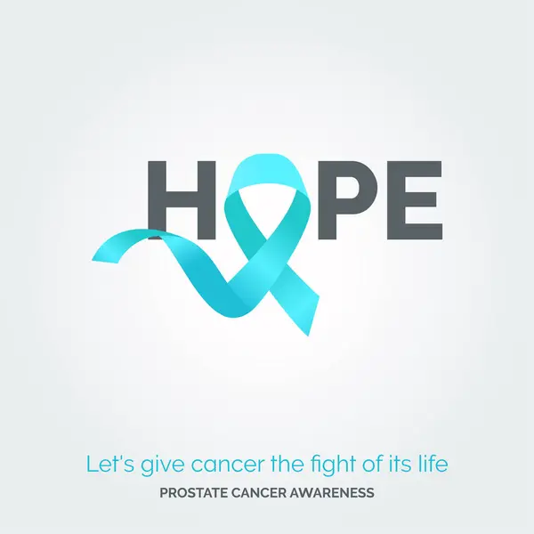 Triumf Nad Wyzwaniami Raka Prostaty Plakaty Kampanii — Wektor stockowy
