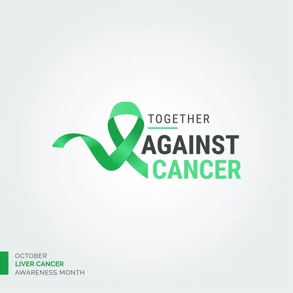 增强对肝癌认识的艺术力量 — 图库矢量图片