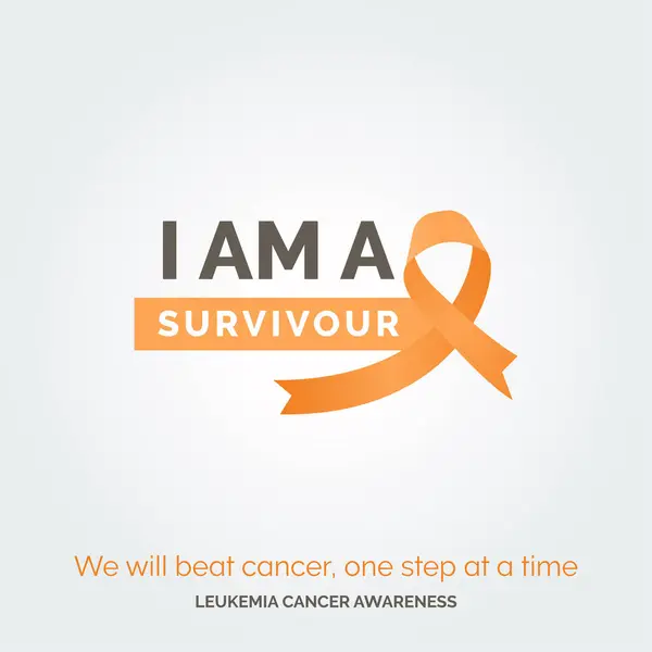 Kraft Der Einheitskampagne Gegen Leukämie Krebs — Stockvektor
