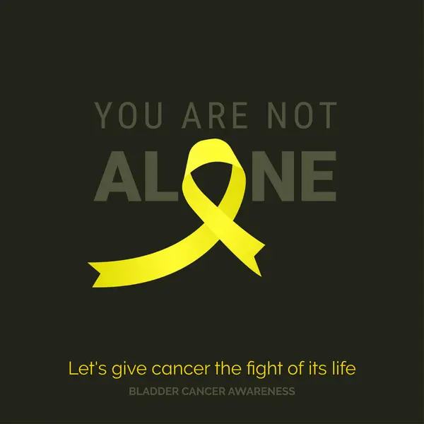 Together Fight Bladder Cancer Awareness Design Template — Stock Vector