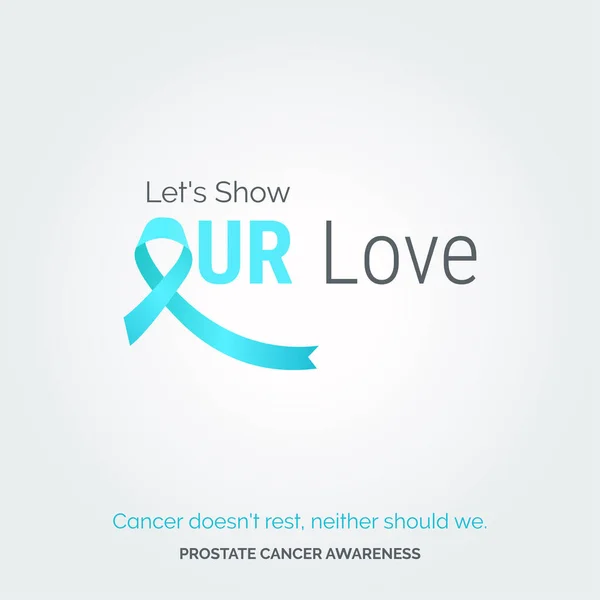 Wzmocnienie Art Prostate Cancer Awareness — Wektor stockowy