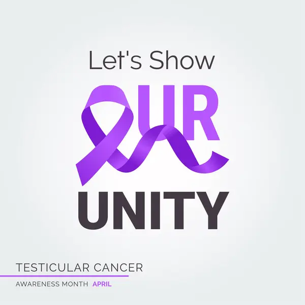 Designing Hope Testicular Cancer Awareness Campaign — Stock Vector