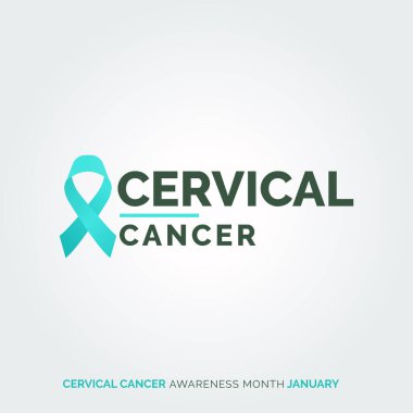 Kadınlarda Güç. Servikal Kanser Vektör Arkaplan Afişleriyle Savaş