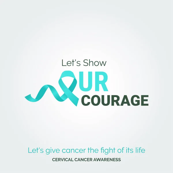 Artistry Cervical Cancer Awareness Vector Background Impact — Archivo Imágenes Vectoriales