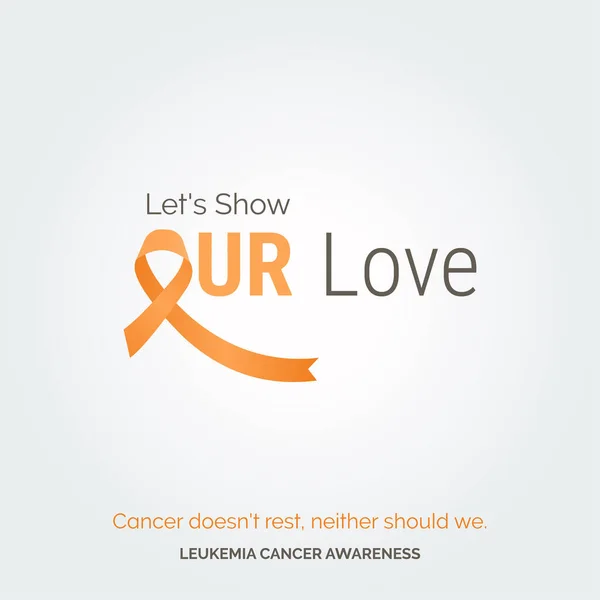 Empowering Art Leukemia Cancer Awareness — Stock Vector