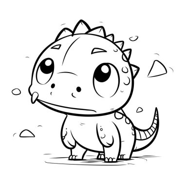 Şirin Dinozor Çizgi Film Karakteri Resim Kitabı Sayfası