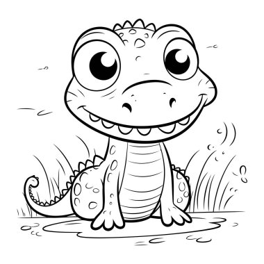 Sevimli Timsah Çizgi Filminin Renkli Sayfa Özeti