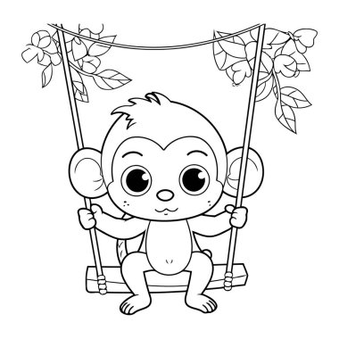 Sevimli Küçük Kız Çizgi Film Karakterinin Renkli Sayfa Özeti