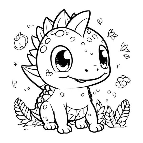 Sevimli Triceratops Dinozorunun Renkli Sayfa Özeti