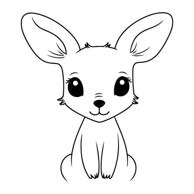 şirin küçük tavşan çizgi film vektör illüstrasyon grafik tasarım vektör çizim grafik tasarımı