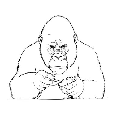 Çocuklar için boyama kitabı. Şirin zürafa. Vektör illüstrasyonu.