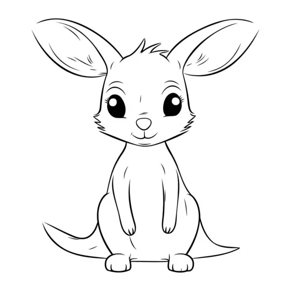 Canguro Dibujos Animados Mascota Personaje Vector Ilustración Eps10 — Vector de stock