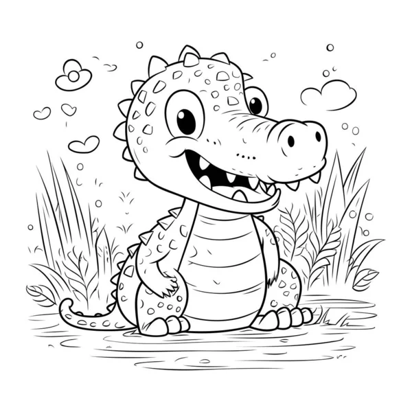 Sevimli Timsah Çizgi Filminin Renkli Sayfa Özeti