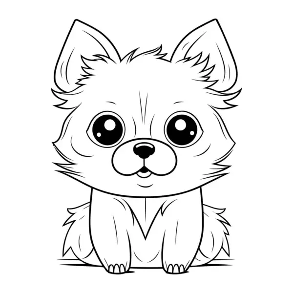 Lindo Perro Chihuahua Dibujos Animados Ilustración Vectorial — Vector de stock