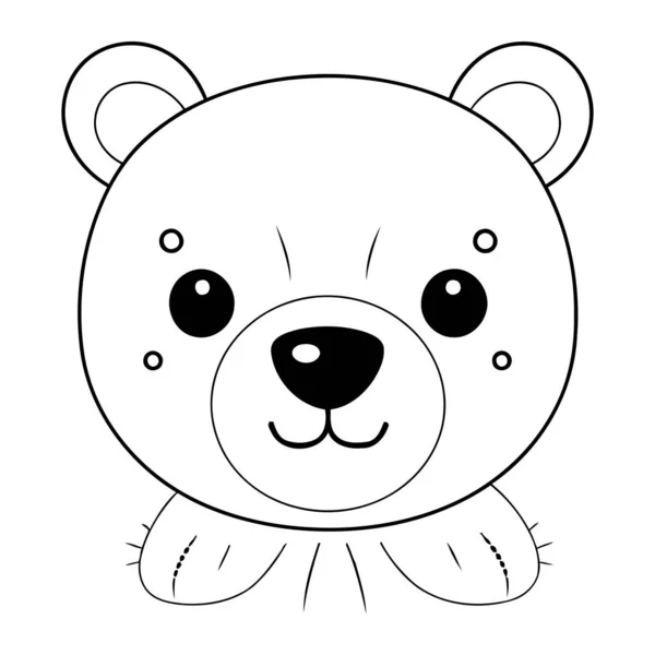 Милий Ведмідь Тварин Мультфільм Векторна Ілюстрація Графічний Дизайн Векторна Ілюстрація Ліцензійні Стокові Вектори