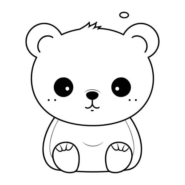 可爱的小熊漫画矢量图解图形设计矢量图解图形设计 — 图库矢量图片
