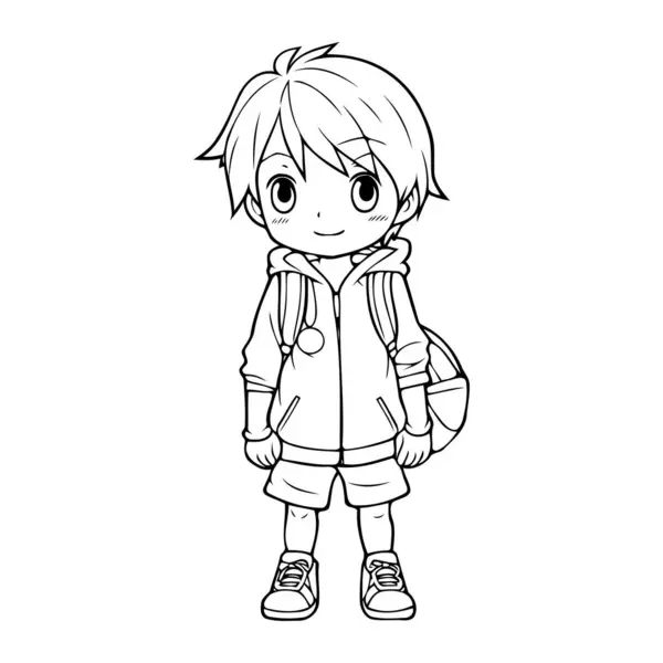 página para colorir menina dos desenhos animados ilustração de anime mangá  kawaii bonito, personagem de desenho de criança de clipart 6123864 Vetor no  Vecteezy