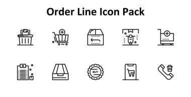 Bu simge paketi, İnce Çizgi tasarım tarzında 10 vektör simgesini içerir.