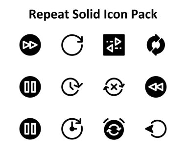 Tekrarlama tabanlı 12 doldurulmuş simge içeren en küçük simge seti. Gösterge panelleri ve mobil tasarım için ideal.