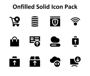 Onfilled tabanlı 12 doldurulmuş simge içeren en küçük simge seti. Gösterge panelleri ve mobil tasarım için ideal.