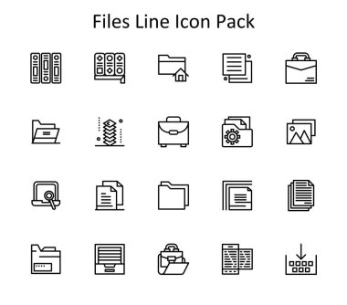Dosyalar etrafında 20 Satır biçimi simgesinden indirilebilir vektör paketi indirilebilir. Basit, temiz ve kullanımı kolay..