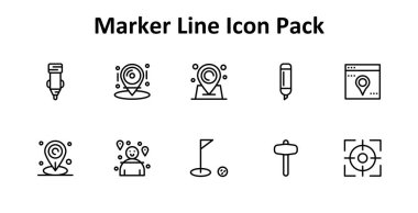 İşaretçi tabanlı 10 İnce Çizgi simgesi içeren en küçük simge seti. Gösterge panelleri ve mobil tasarım için ideal.
