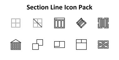 Bölüm tabanlı 10 İnce Çizgi simgesi içeren en küçük simge seti. Gösterge panelleri ve mobil tasarım için ideal.