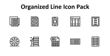 Organize edilmiş 10 adet ince çizgi tarzı ikon paketi. Web siteleri, uygulamalar ve dijital projeler için uygundur.