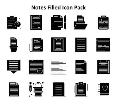 20 vektör simgesinden oluşan bir set. Temiz ve katı bir şekilde dizayn edilmiş. Notlardan esinlenilmiştir, UI / UX tasarımı için mükemmeldir.