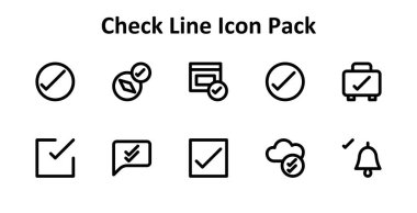 Bu simge paketi tutarlı bir Kalın Çizgi Tasarım Biçiminde Kontrol 'ü temsil eden 10 vektör simgesini içerir.