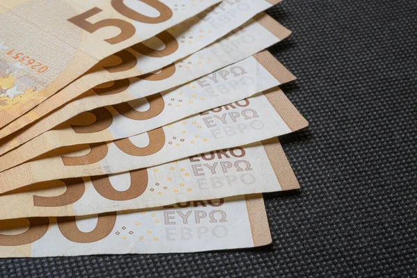 Evo Closeup Concept Banknotes Stacked One One — Stock Photo, Image
