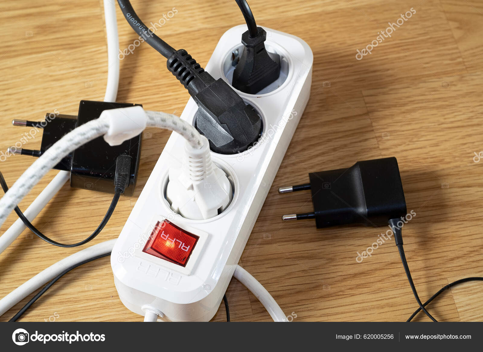 Many Electrical Devices Using Electricity Electrical Plug Surge Concept