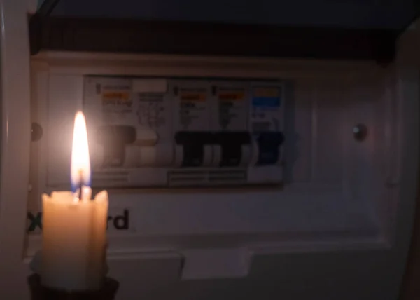 Mum ve elektrik düğmeleri, elektrik kesintisi, elektrik kesintisi.