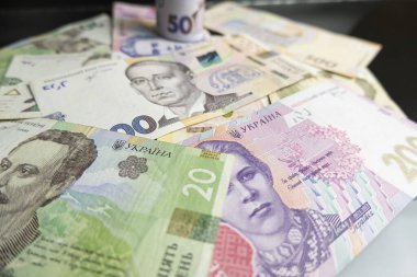 Mikhail Hruşevsky, Ukraynalı politikacı ve Ukrayna tarihçi portresi 50 Hryvnia banknotları farklı Ukrayna kağıt para geçmişi. Finans kavramı kaydediliyor