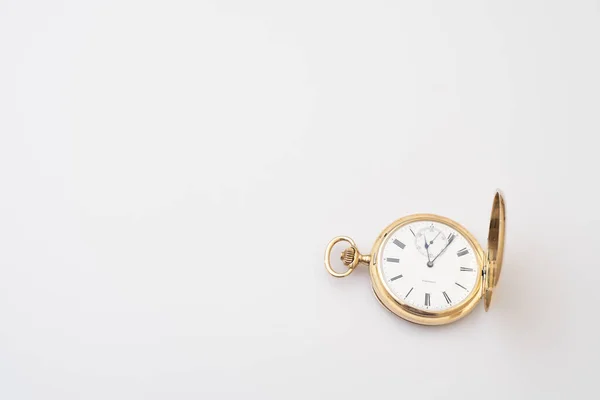 2023 Lvov Ucrania Reloj Bolsillo Oro Vintage Longines Aislados Sobre —  Fotos de Stock