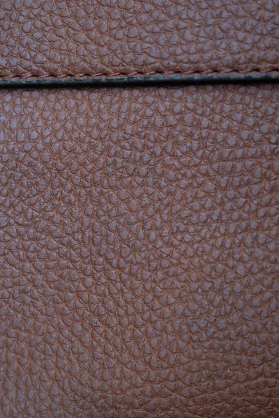 Detail Kožené Tašky Zblízka Kůže Kovová Přezka Tašce Makro Detailní — Stock fotografie