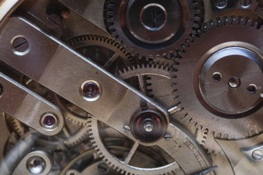 vintage gold pocket watch longines isolated on white background