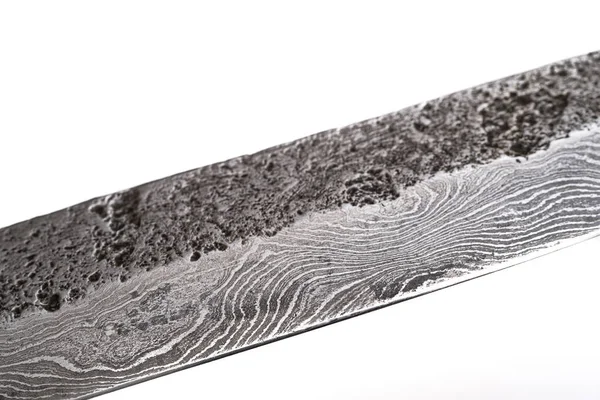 Background Pattern Damascus Steel Macro Shot Damascusknife Texture Damascus Steel — Stock Photo, Image
