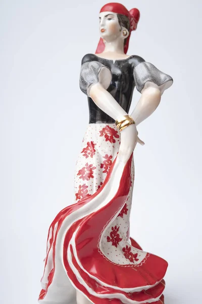 Traditional Figurine Flamenco Dancer Home Decoration Formerly Often Found Spanish — Stock Photo, Image