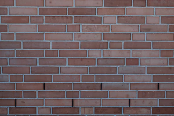 stock image Texture of red brick wall closeup