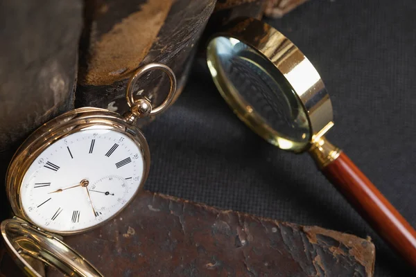 Złoty Zegarek Kieszonkowy Pavel Bure Złotym Wisiorku Królewska Rosja Zegarek — Zdjęcie stockowe