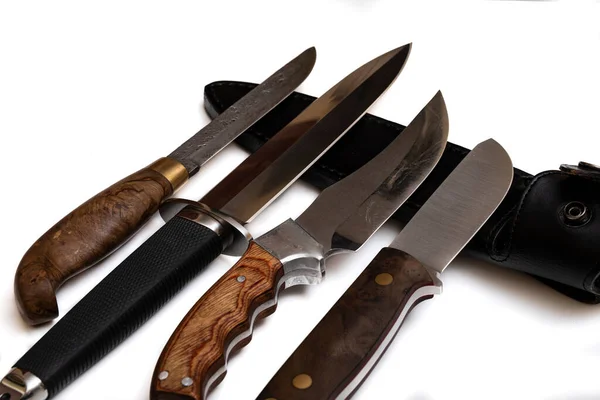 Bakgrund Med Ett Mönster Damaskus Stål Makro Skott Damascusknife Konsistens — Stockfoto