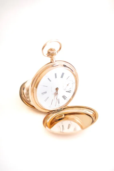 Vintage Gold Pocket Watch Longines Isolated White Background Pocket Watch Royalty Free Stock Photos