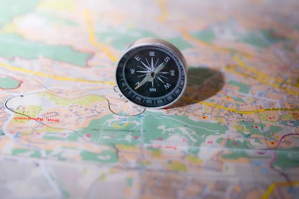 Compass Background Map Travel Concept Route Planning Find Your Direction — Stock Photo, Image