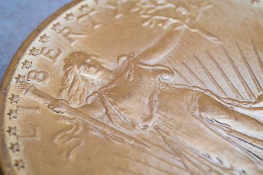 Avusturyalı dört düka Amerikan doları. Yatırım paralarına yatırım. Altın satın alma kavramı. altına yatırım.