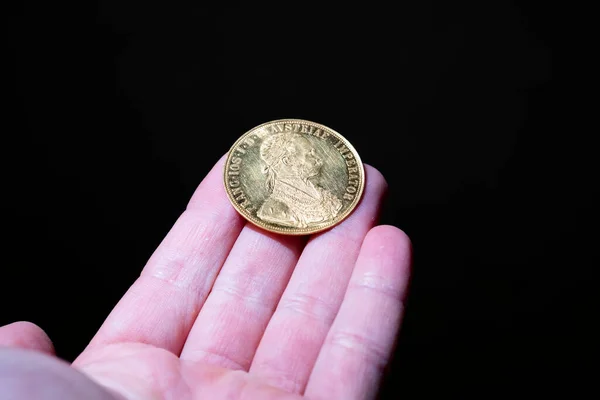 Αυστριακά Τέσσερα Δουκάτα Δολάρια Ηπα Επενδύσεις Επενδυτικά Νομίσματα Ιδέα Της — Φωτογραφία Αρχείου